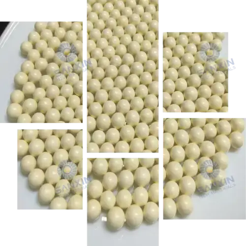 SXTZ47 — высокоплотные керамические шарики (AL₂O₃ + ZrO₂ ≥96%)